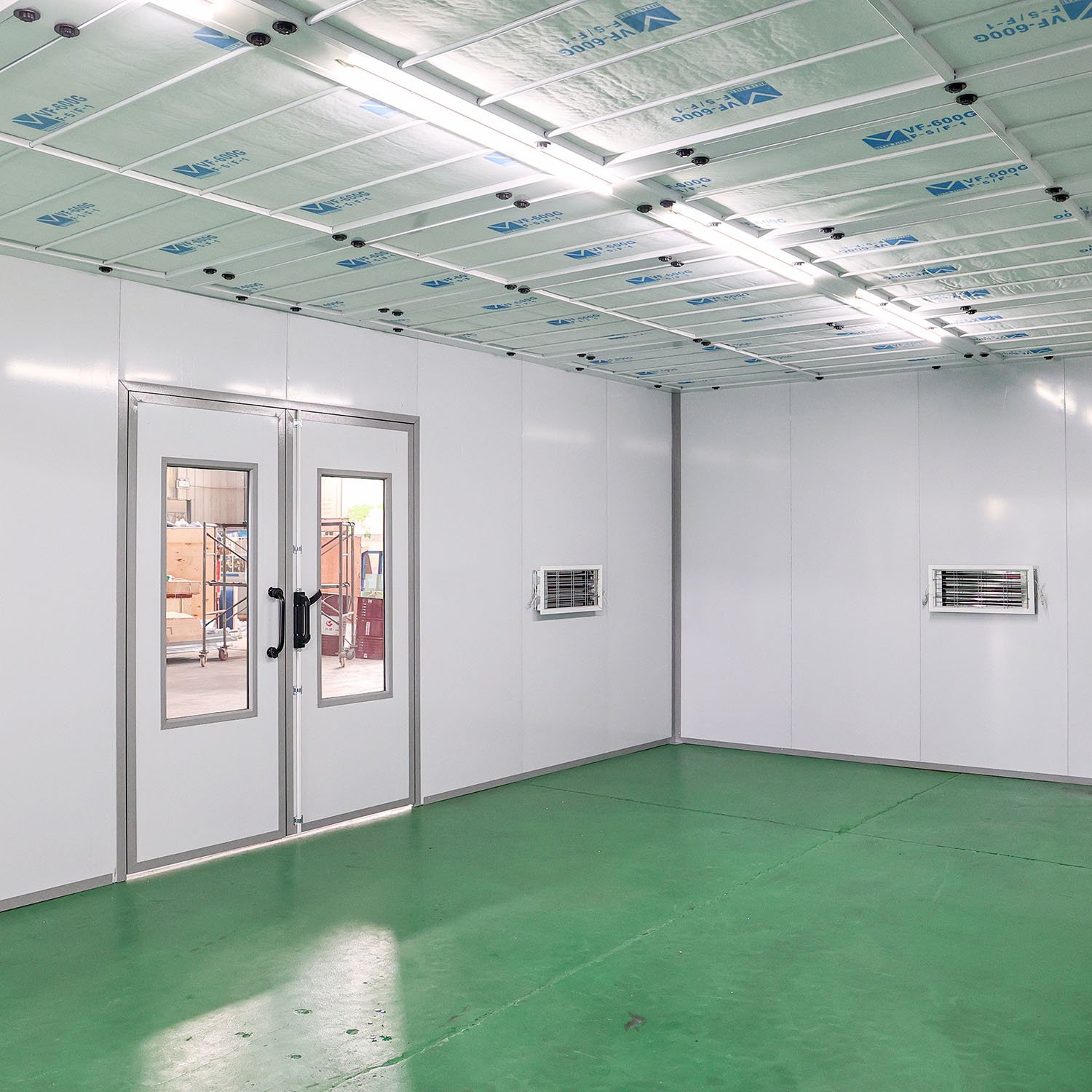Exported to UAE Standard 12 Meters Furniture Spray Booth Water Curtain Filtering Wood Paint Booth