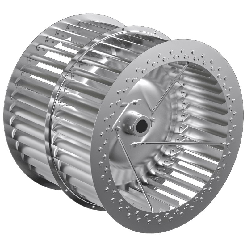 355mm 7500cmh 600Pa Customized Blades Blower Centrifugal Fan Impeller Air Blower Forward Curved Low Noise for AHU