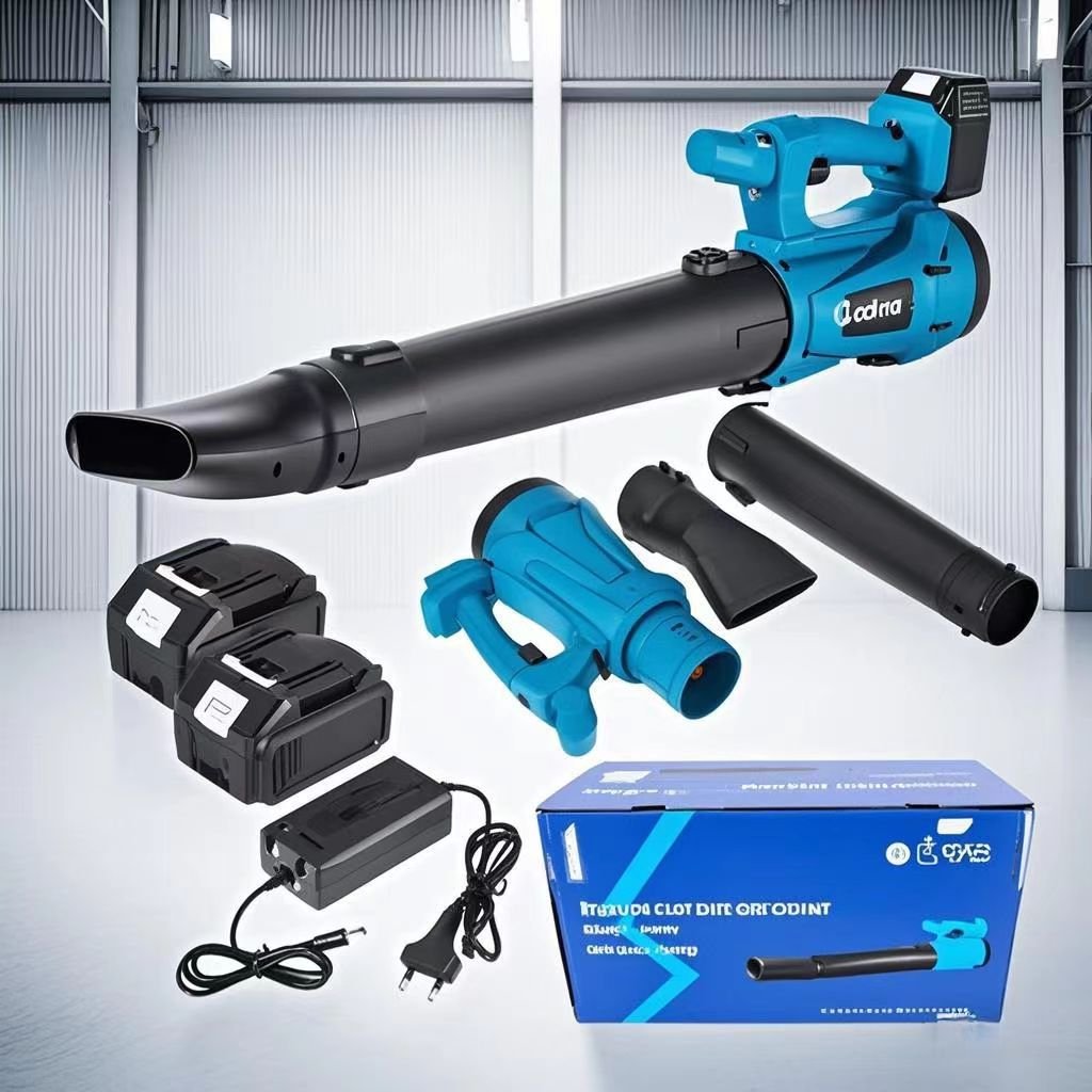 Portable air High Pressure Car Blower Vacuum Dryer with 2 Batteries Cordless Electric Leaf Blower Machine Fan Snow Blowers