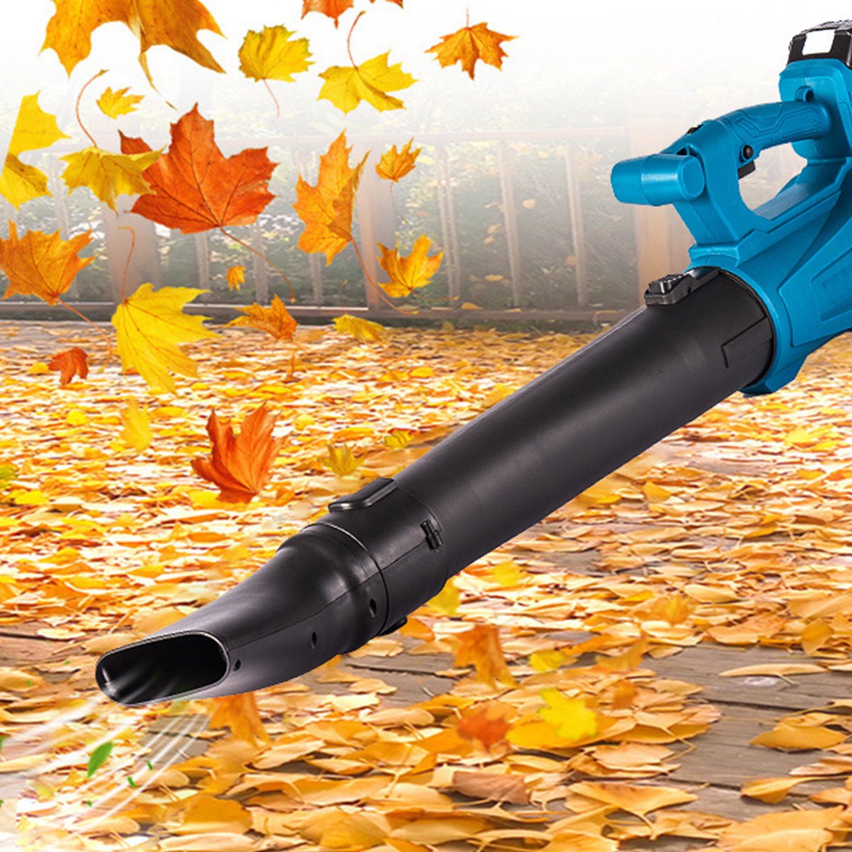 Portable air High Pressure Car Blower Vacuum Dryer with 2 Batteries Cordless Electric Leaf Blower Machine Fan Snow Blowers