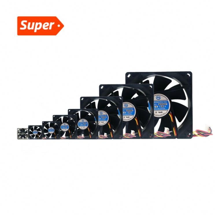 280*280*80mm AC Fan Ball Bearing Axial Flow Cooling Fans 12v 24V 48V Ac Exhaust Turbo Jetfan Blower Fan