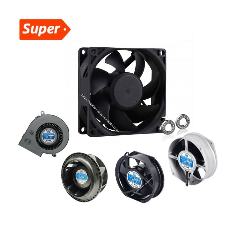 280*280*80mm AC Fan Ball Bearing Axial Flow Cooling Fans 12v 24V 48V Ac Exhaust Turbo Jetfan Blower Fan