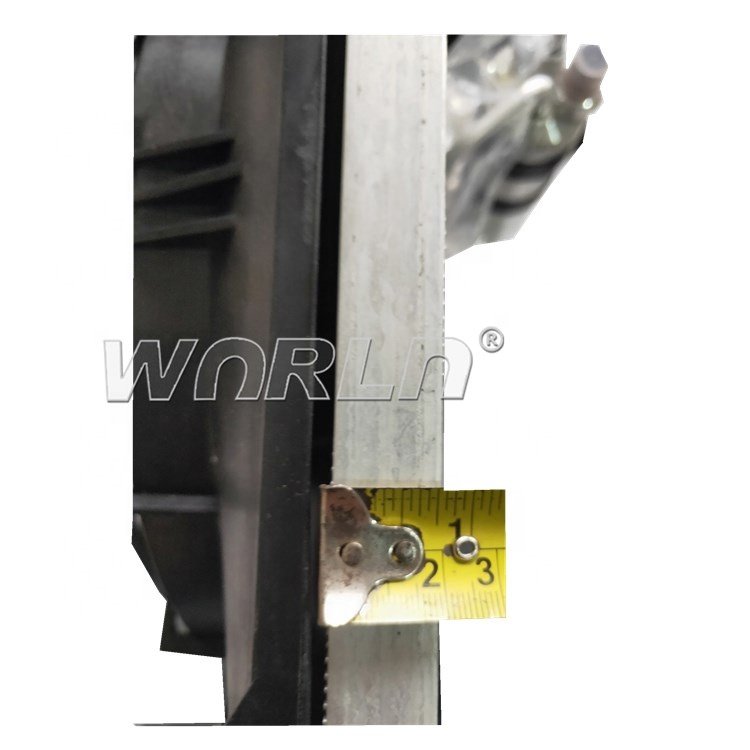 Condenser Wingle 5 Assembly for AMC Truck 24V with Electric Fan & Receiver Drier WXC0426
