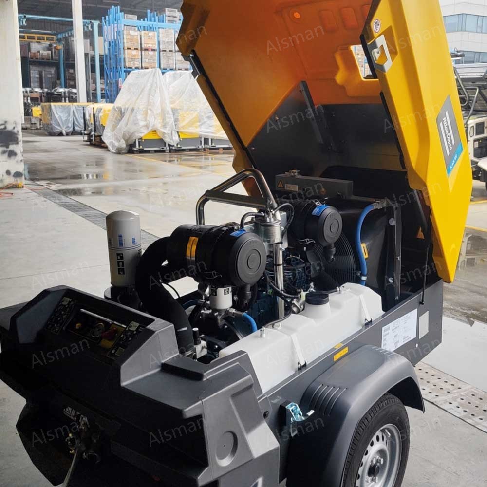 Atlas Copco XATS800 XAS88 Mobile Portable Screw Air Compressors 10.3bar 788cfm 90kw 37kw 132kw Electrical Power