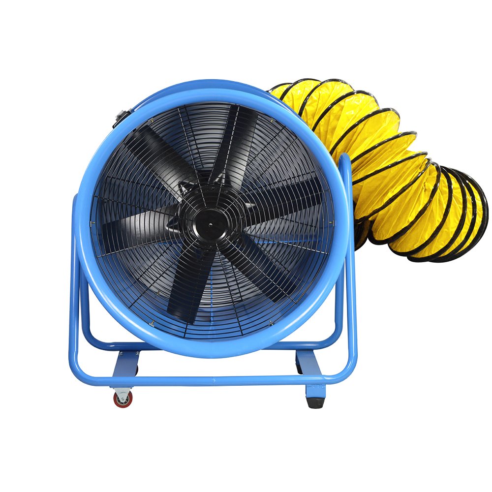 Onedry 16" Portable Metal Axial Flow Fan Ventilation Exhaust Blower With Bracket Duct Ventilator Industrial Home