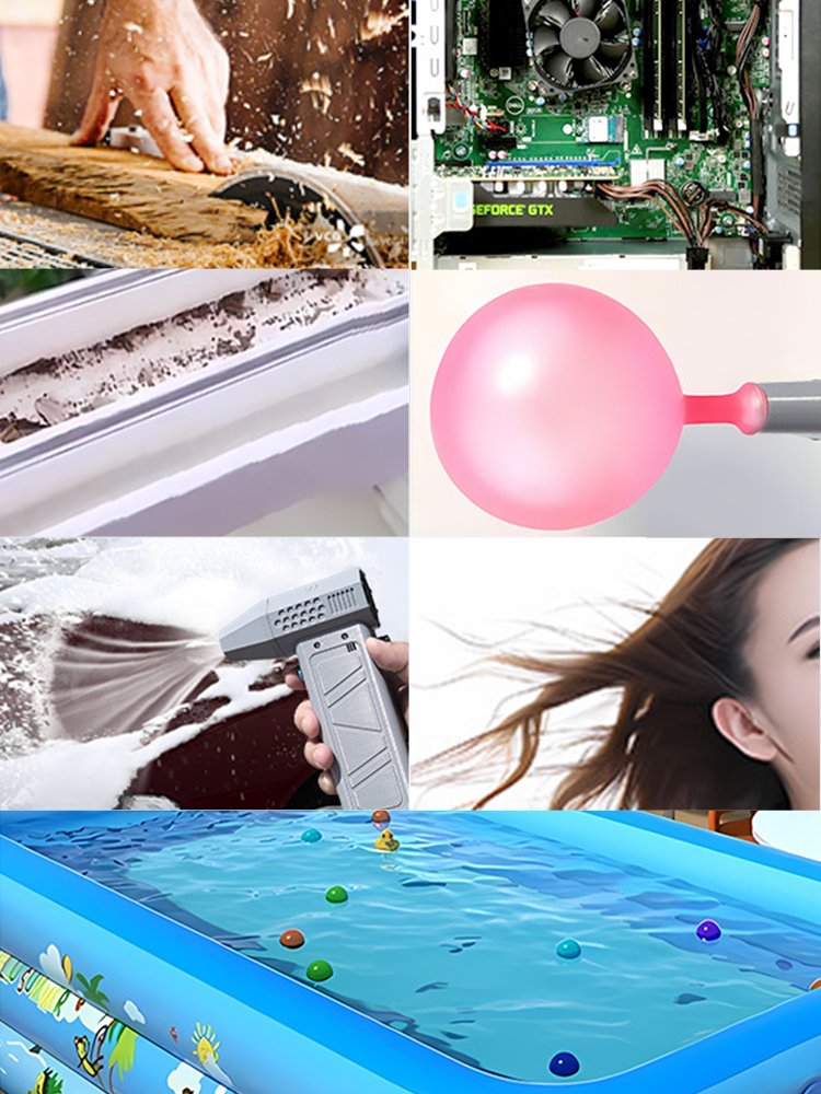 Air Blower 130000RPM Turbo Jet Fan Power Display Powerful Computer Dust Blowing Cleaning Tools Type-C Recharging Portable Blower
