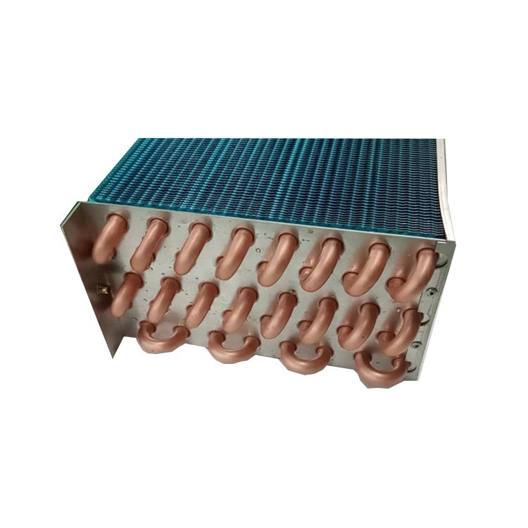 Copper Tube Blue Fin Condenser Refrigeration Evaporator Heat Exchanger Coil