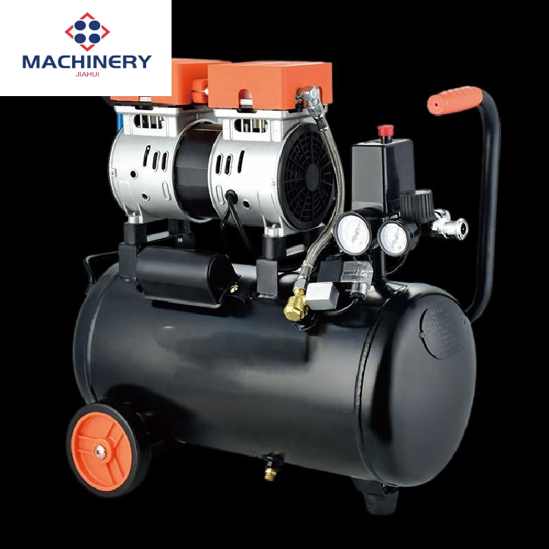 Chinese Silent 0.55kw 40L Tanks Double Cylinder Oil-free Portable Air Compressor With 40L Tank for Sale