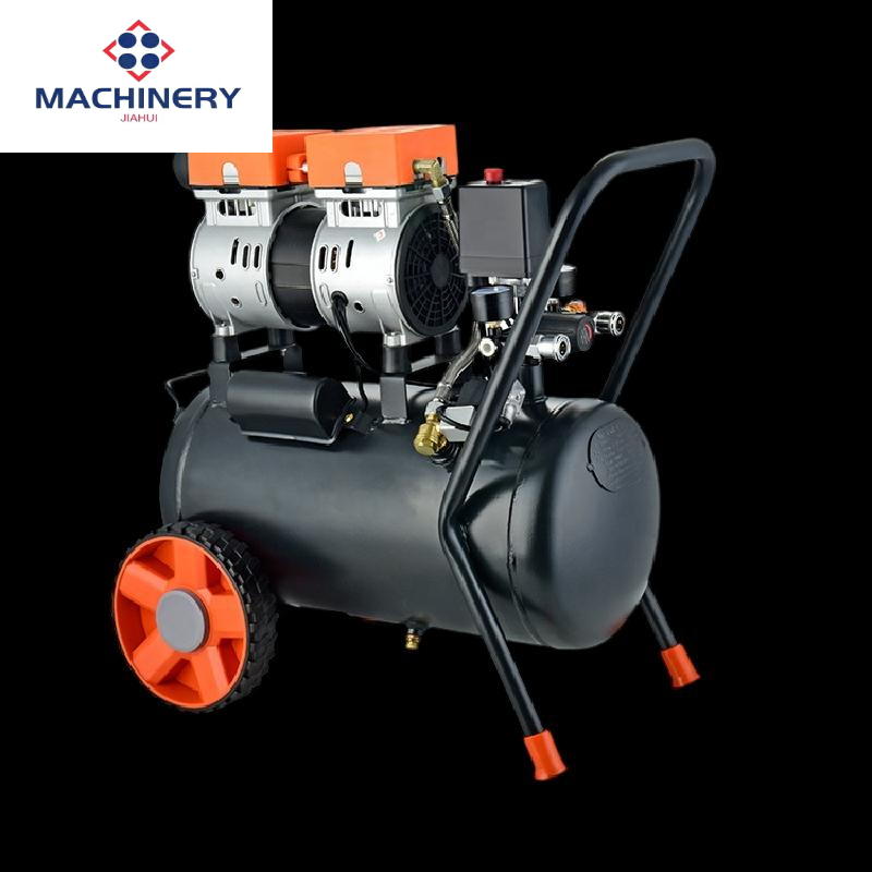 Chinese Silent 0.55kw 40L Tanks Double Cylinder Oil-free Portable Air Compressor With 40L Tank for Sale