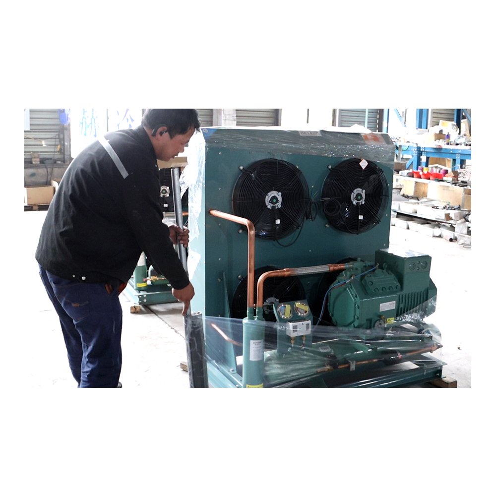 R22 R410A Cold Room Best Price High Quality 4HP 1 Fan Air-cooled Scroll Refrigerant Compressor Condensing Unit