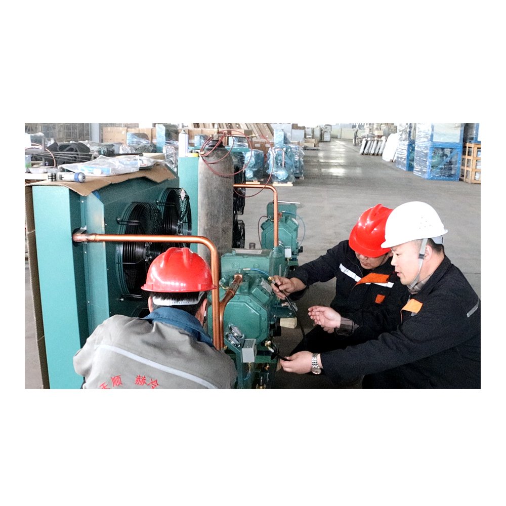 R22 R410A Cold Room Best Price High Quality 4HP 1 Fan Air-cooled Scroll Refrigerant Compressor Condensing Unit