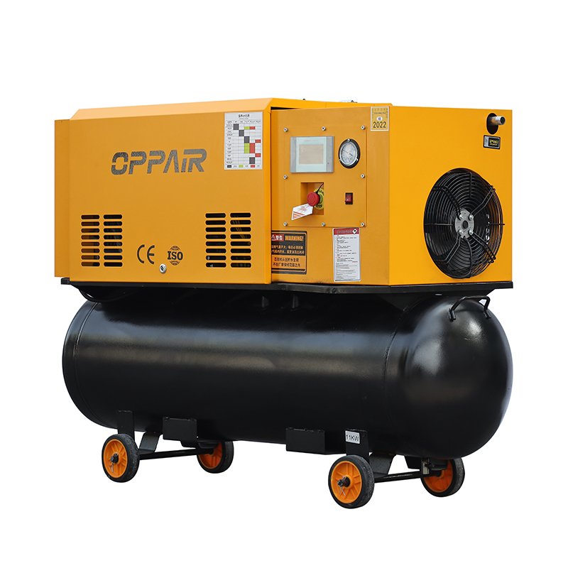 Single Phase Air Compressor 4-In-1 Screw Air Compressor With Portable Wheels