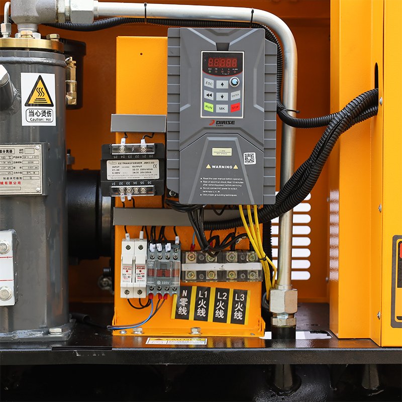 Single Phase Air Compressor 4-In-1 Screw Air Compressor With Portable Wheels