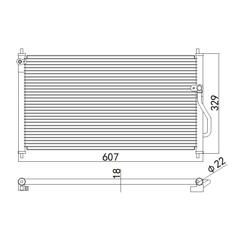 Aftermarket Car Auto Air Conditioning System Auto AC Condenser FOR HONDA CIVIC ACURA INTEGRA OEM 80110ST7A2180110S10003