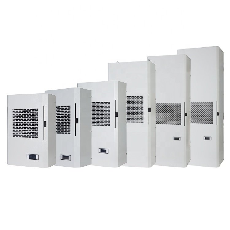 Indoor Electrical Control Telecom Door Mounted 600W AC220V Industrial Cabinet Air Conditioner