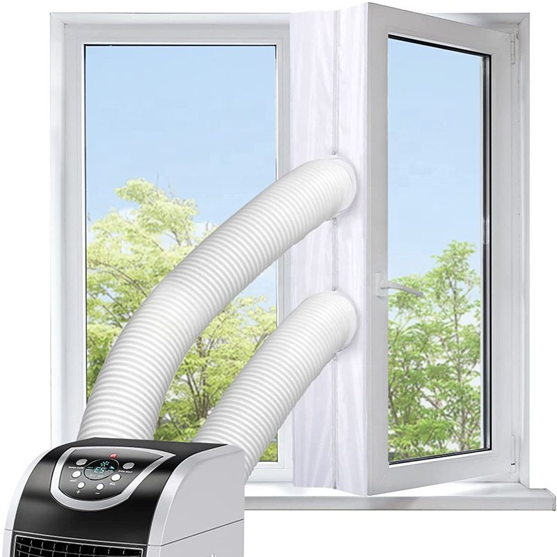 Easy to Install 3/4/5/6M Universal Window Seal for Portable Air Conditioner Exhaust with Zip and Tape