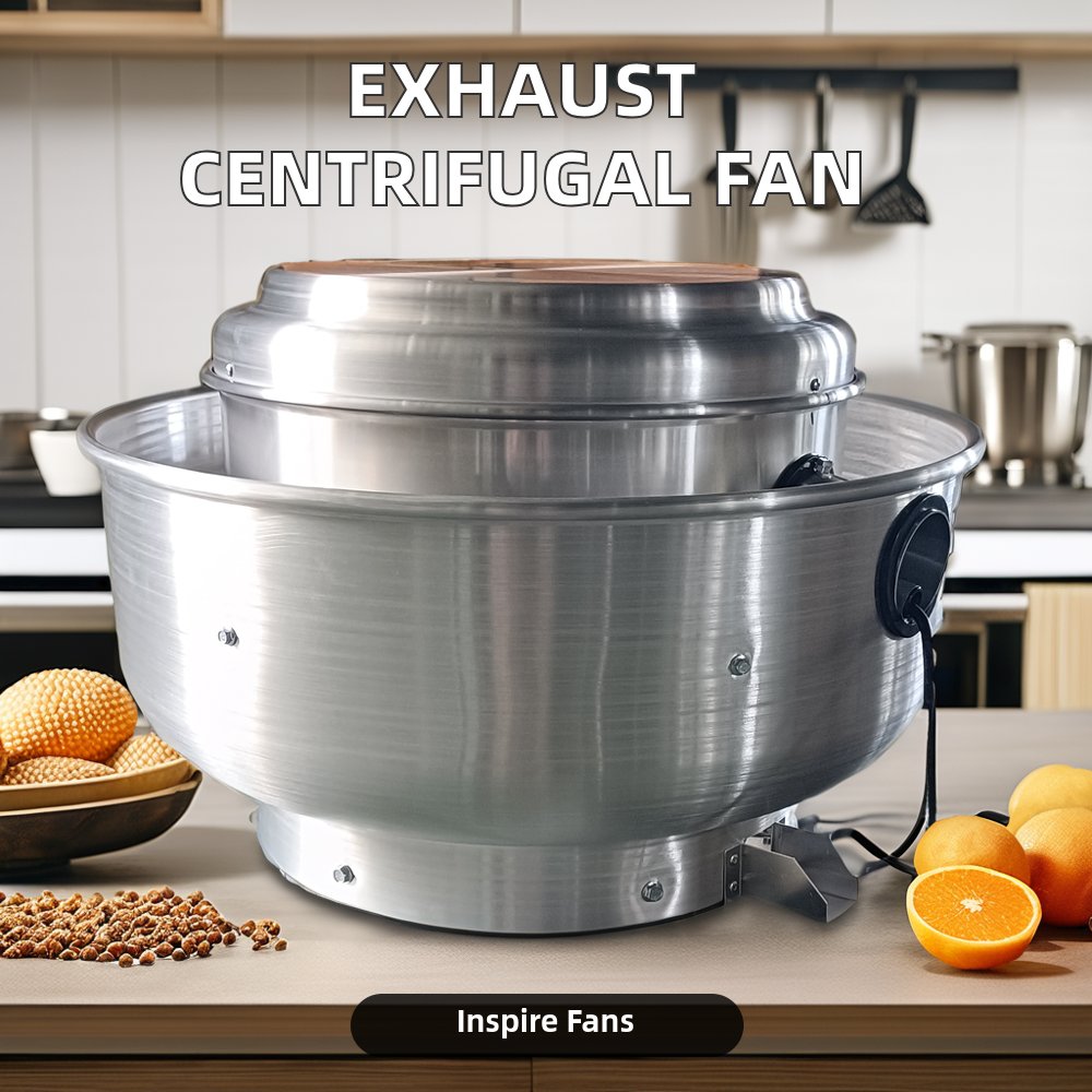 Direct Drive Centrifugal Upblast Fan 0.5HP Single Phase 2600 CFM Restaurant Hood Grease Rated Exhaust Fan Truck AC Electric