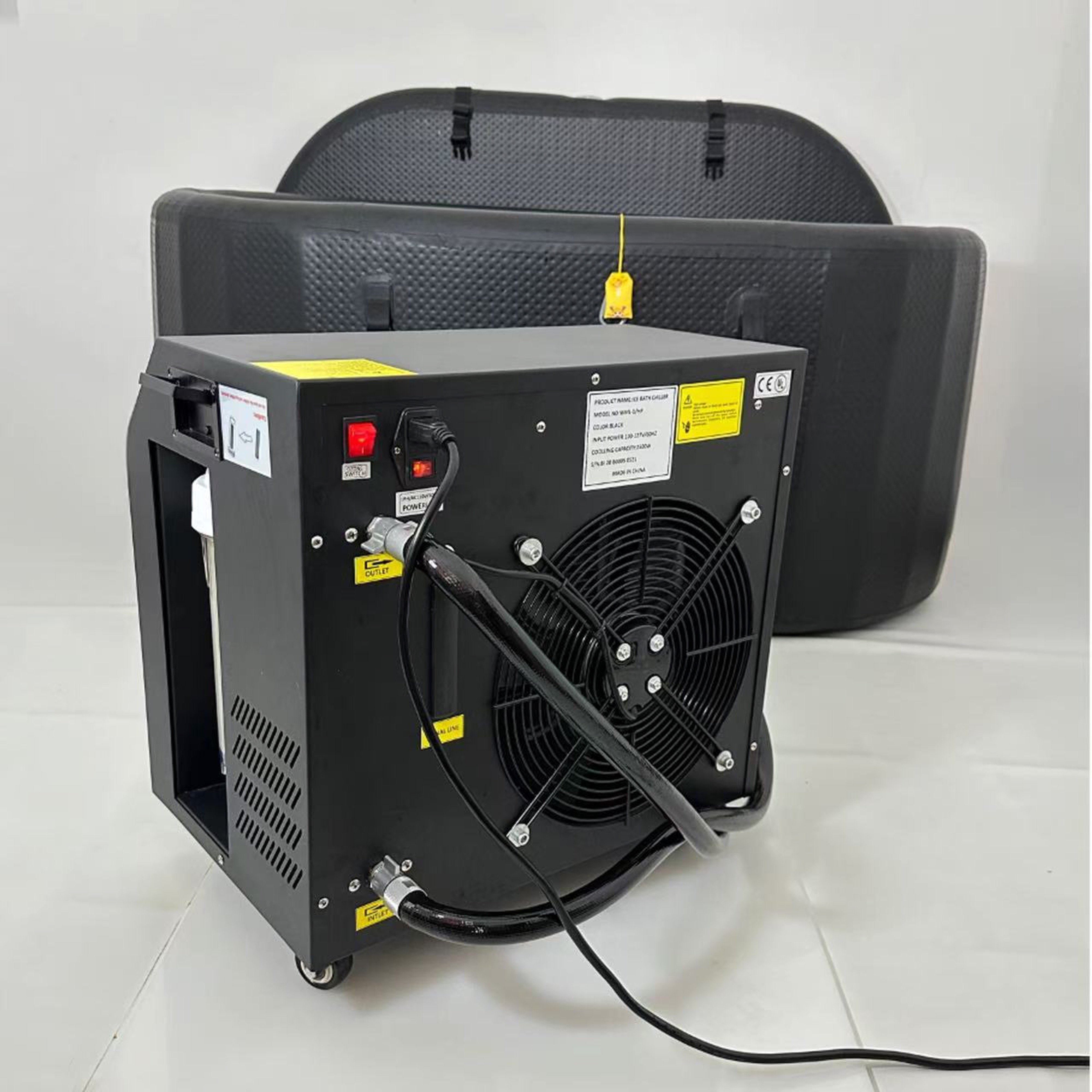 All in One Professional Cold Plunge Tub with Pump Ozone WiFi Control for Cryotherapy Clinics