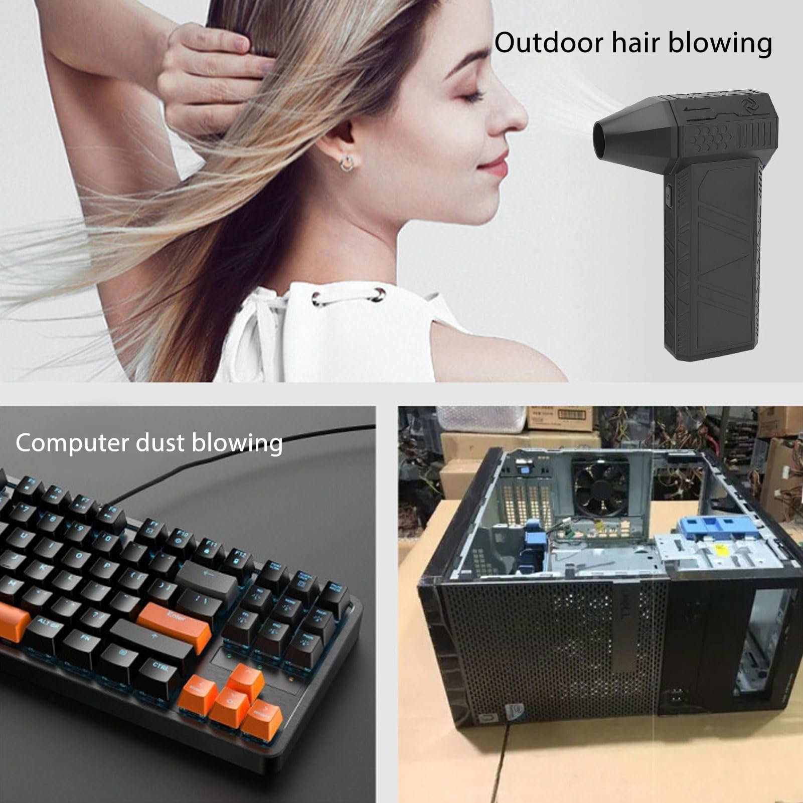 Powerful Turbo Mini Strong Fan House Cleaning Handy Jet Outdoor Cooking Air Duster Cooling Blower