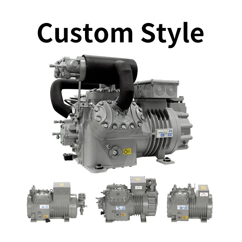 Semi Hermetic Reciprocating Refrigeration Compressor Conditioner 3/5/7/9/10/15/20/25/30/40/50HP Cold Storage Pump R22