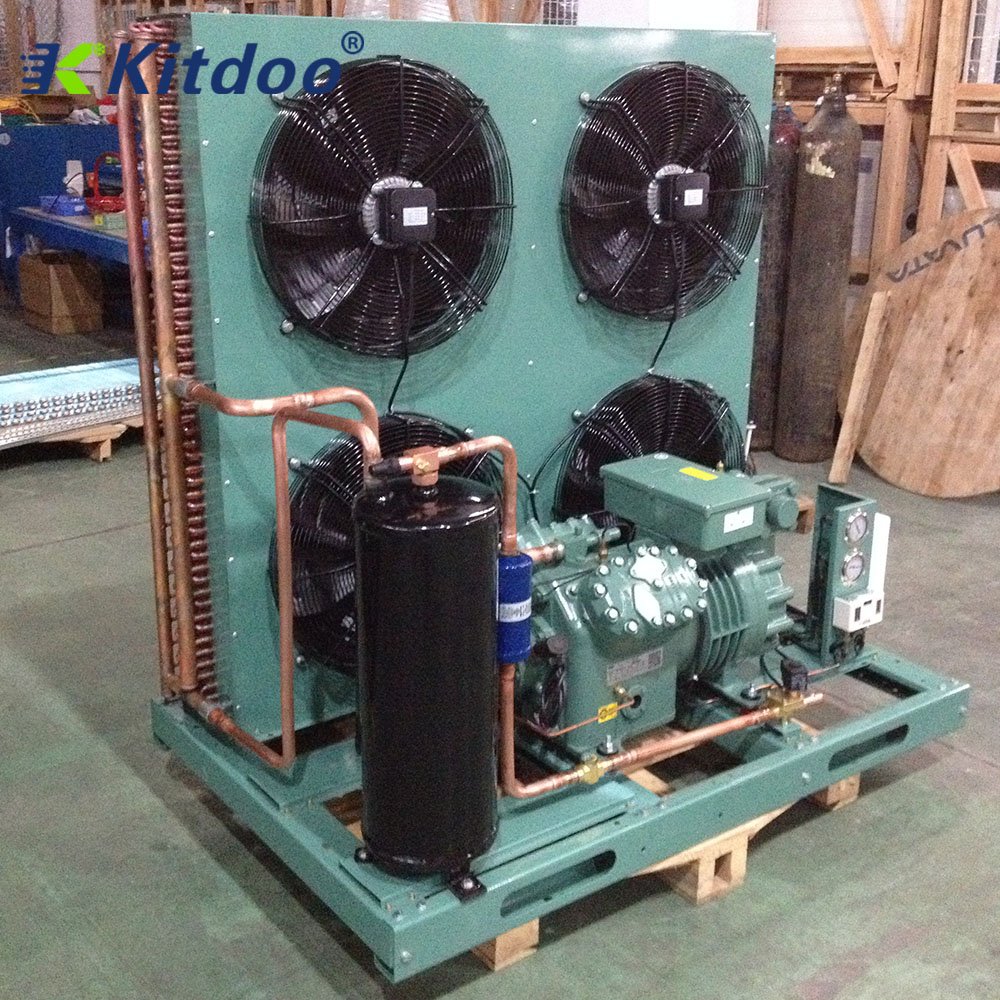 Cold Room Compressor Semi-Hermetic Outdoor Cooling Walk-In Freezer Restaurant Chiller Refrigeration Air Cooled Condensing Unit