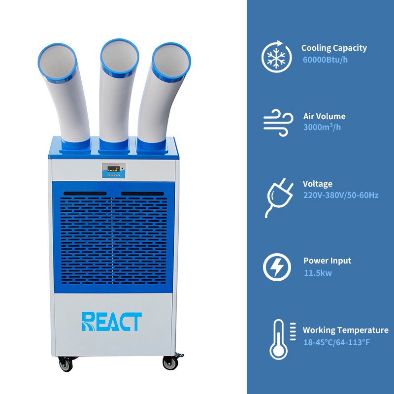 60000btu Ac Condenser Unit Air Handler Residential Industrial Air Conditioner Portable Air Conditioner 5 Ton Spot Cooler
