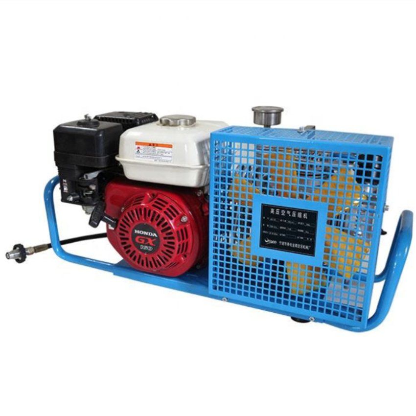 100L/min Mini Portable 200bar 300bar air Compressors for Diving Gasoline Compressor