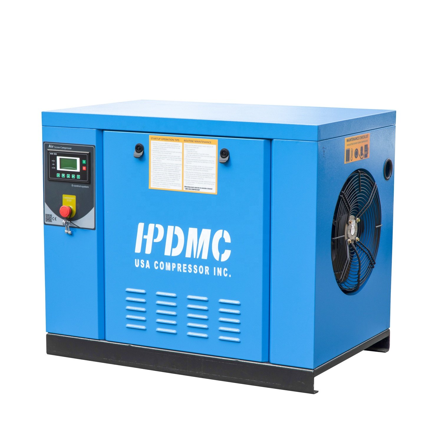 Rotary Screw Air Compressor 10hp 39cfm 125psi 208-230v / 460v 3 Phase for Industrial Factory