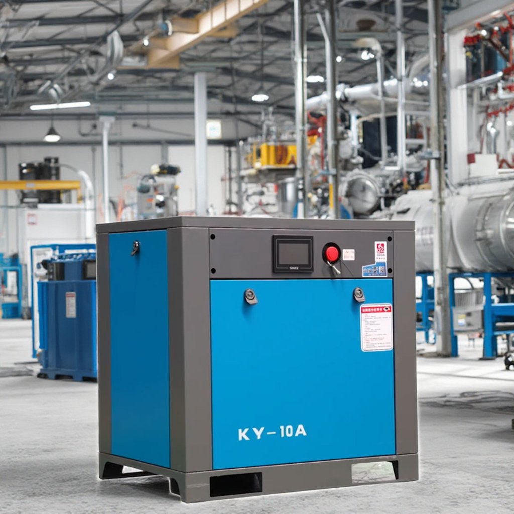 China Hot Sale Low Noise Energy Saving Silent 7.5kw 10 HP Screw Type Air-compressors Screw Compressor