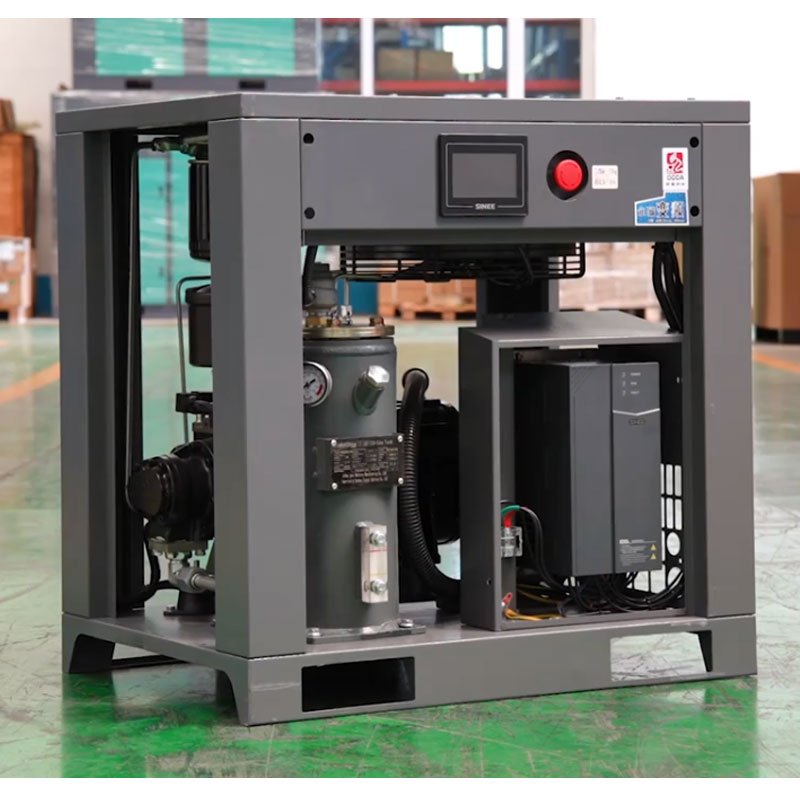 China Hot Sale Low Noise Energy Saving Silent 7.5kw 10 HP Screw Type Air-compressors Screw Compressor
