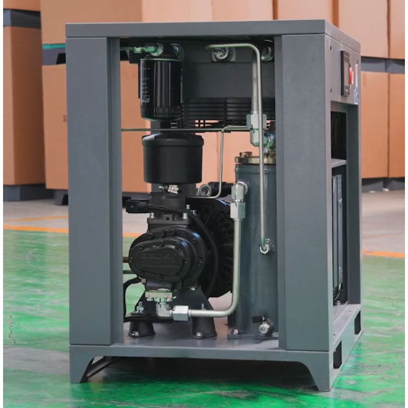 China Hot Sale Low Noise Energy Saving Silent 7.5kw 10 HP Screw Type Air-compressors Screw Compressor