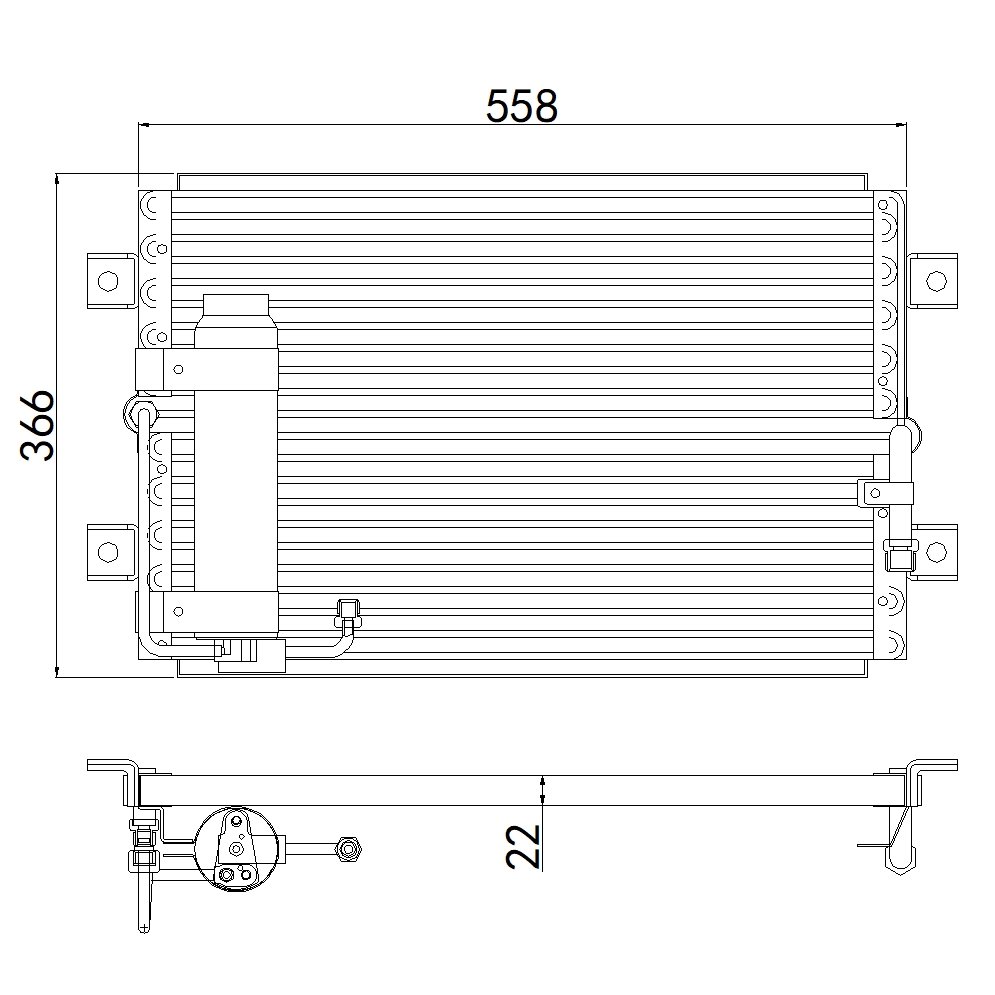 Aftermarket Car Auto Air Conditioning System Auto AC Condenser for FORD CARGO 815 816 OEM 5C4519710AB