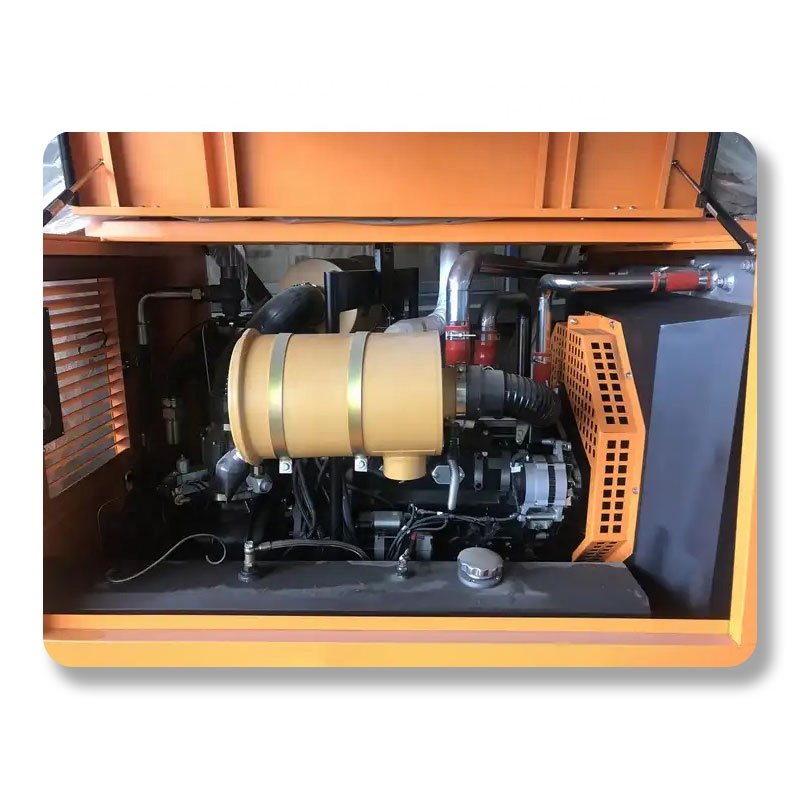 Factory Price Mining Machines 8 bar 220CFM Portable Diesel Screw Air Compressor for Down the Hole Drill