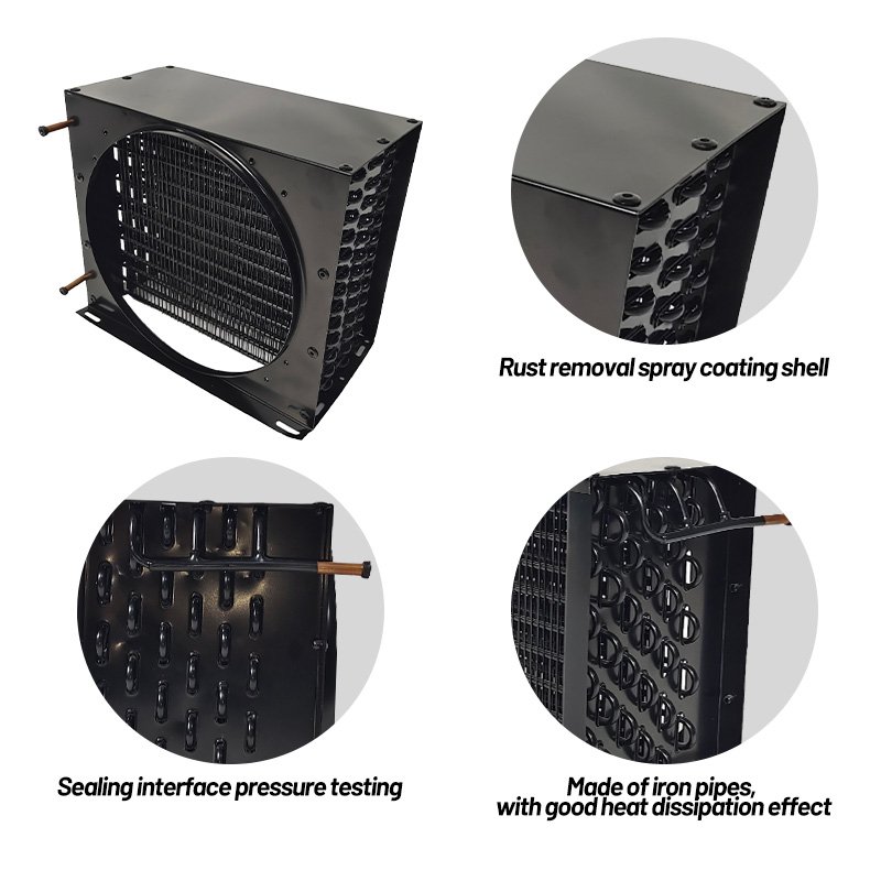 Refrigerator Small Condenser Cold Room Storage Fan Type Air Cooled Condenser Chiller Accessories Heat Exchanger