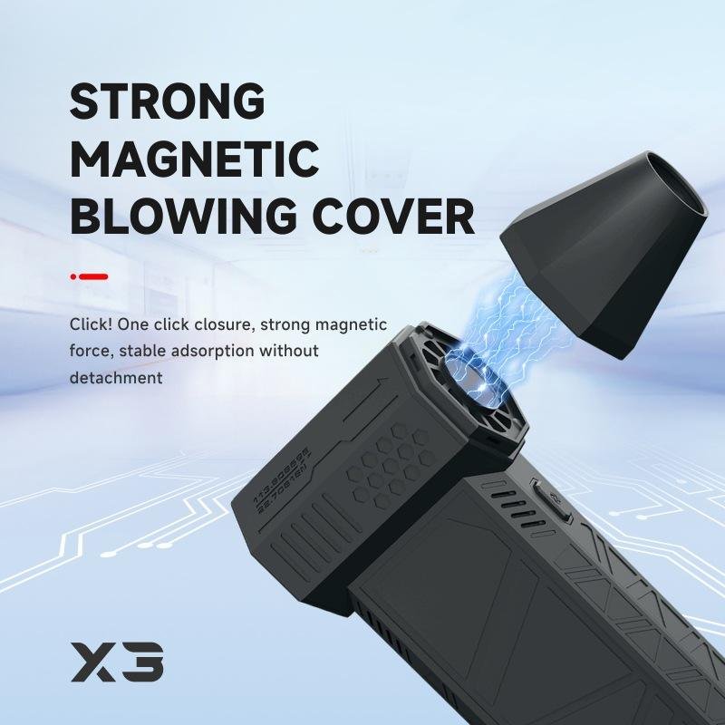130000 RPM Turbo Jet Fan X3 Portable Body Brushless Auto Air Duster Violent Air Blower Car Home Cleaning Industrial Grade