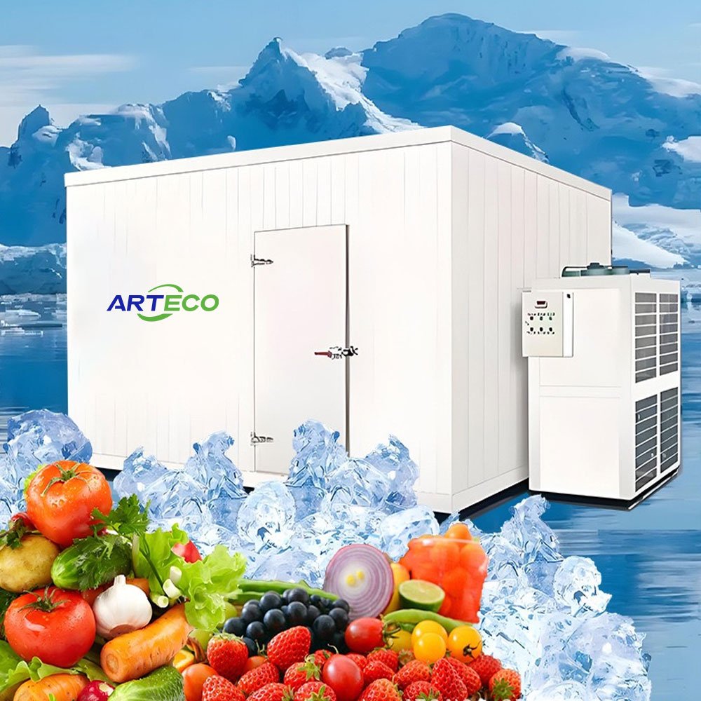 6PH ~ 30PH Horizontal U Box-type Condenser Unit With Emerson Scroll Compressor Units and Discharge Upwards Air-cooled BT Series