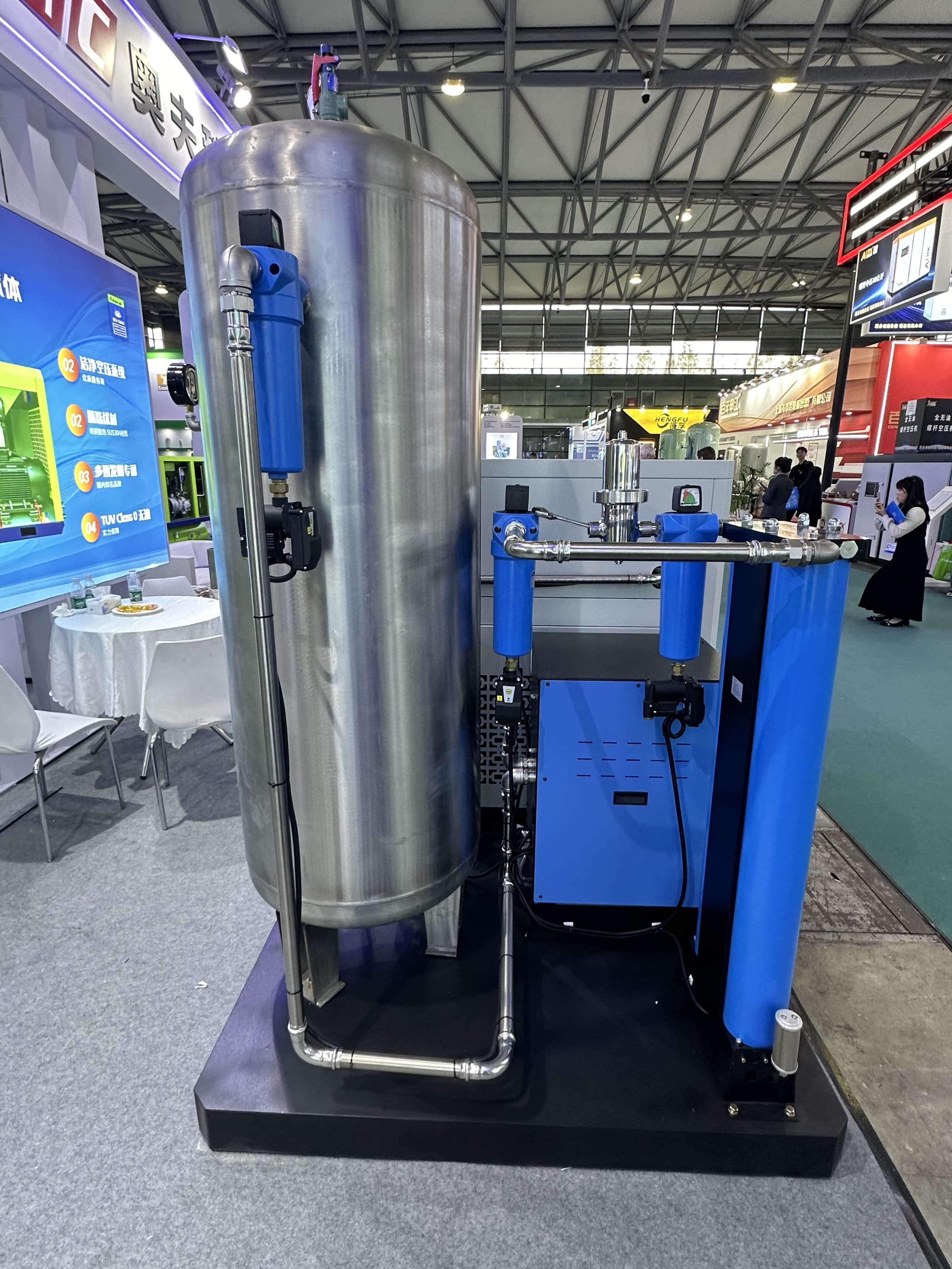 Silent Oil Free Screw Type air Compressor 8bar 7.5kw 15kw 22kw 37kw 8bar 10bar with CE for Industrial