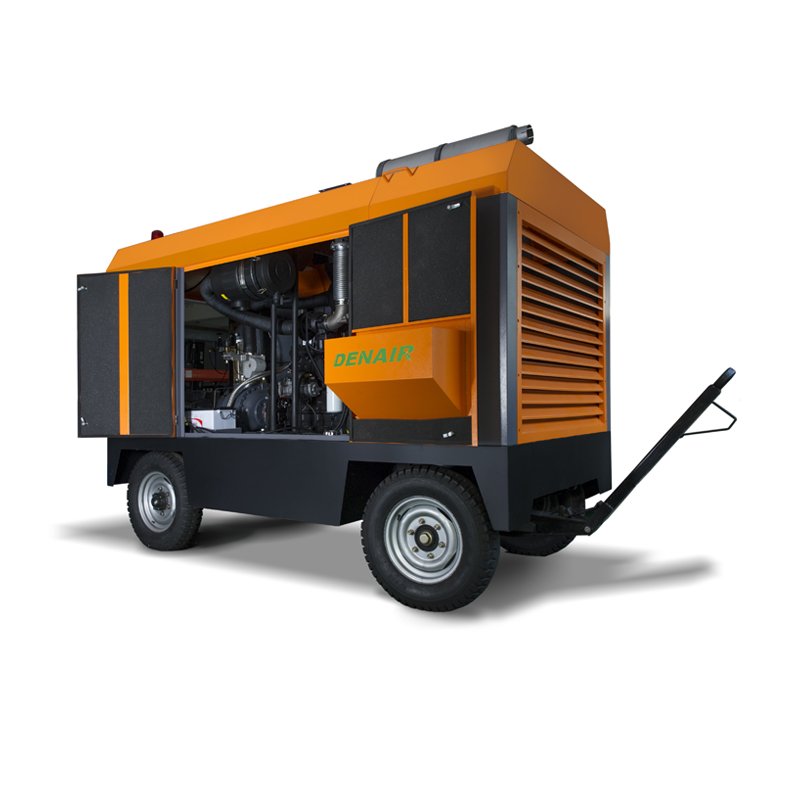 Diesel Driven Portable Air Compressor for Rock Drilling Machine