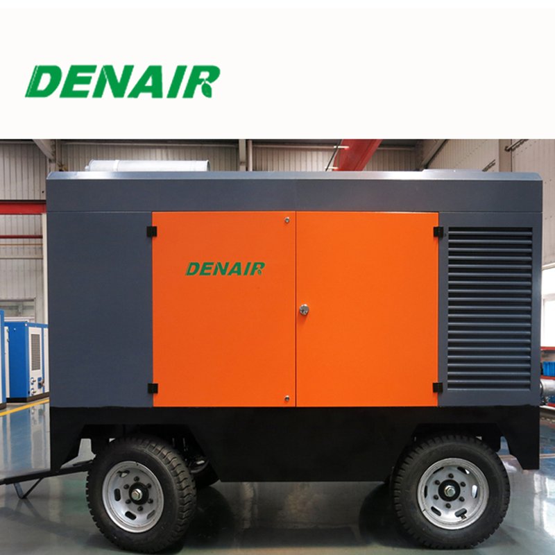 Diesel Driven Portable Air Compressor for Rock Drilling Machine