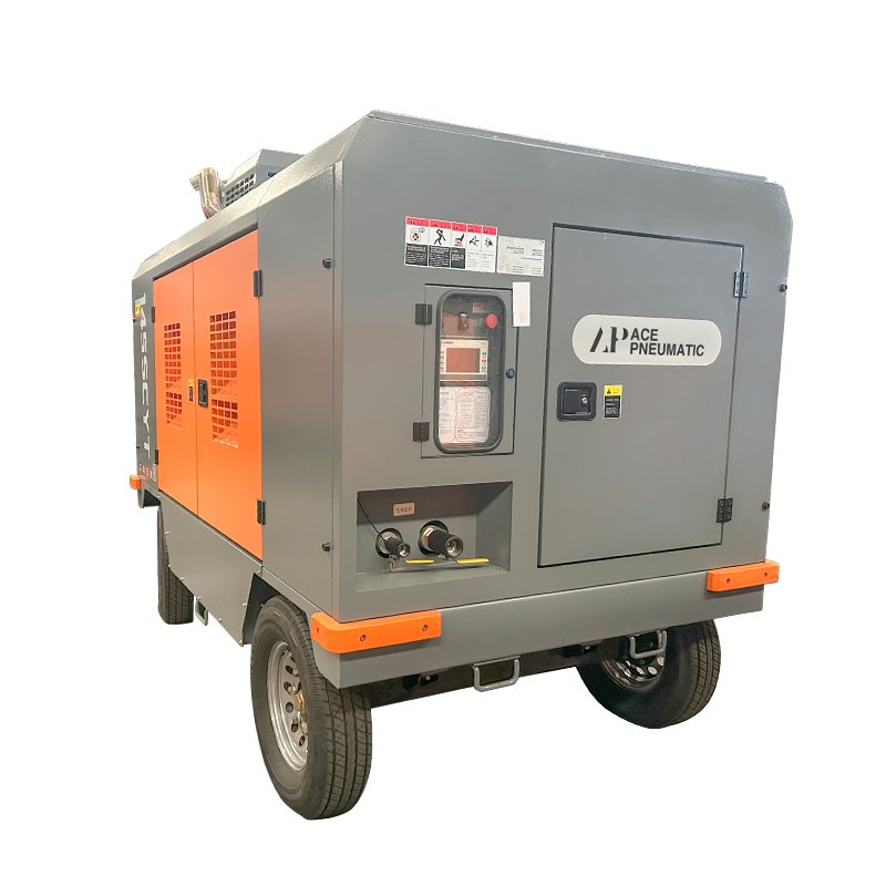 High Performance 162KW diesel Screw air Compressor Water Well