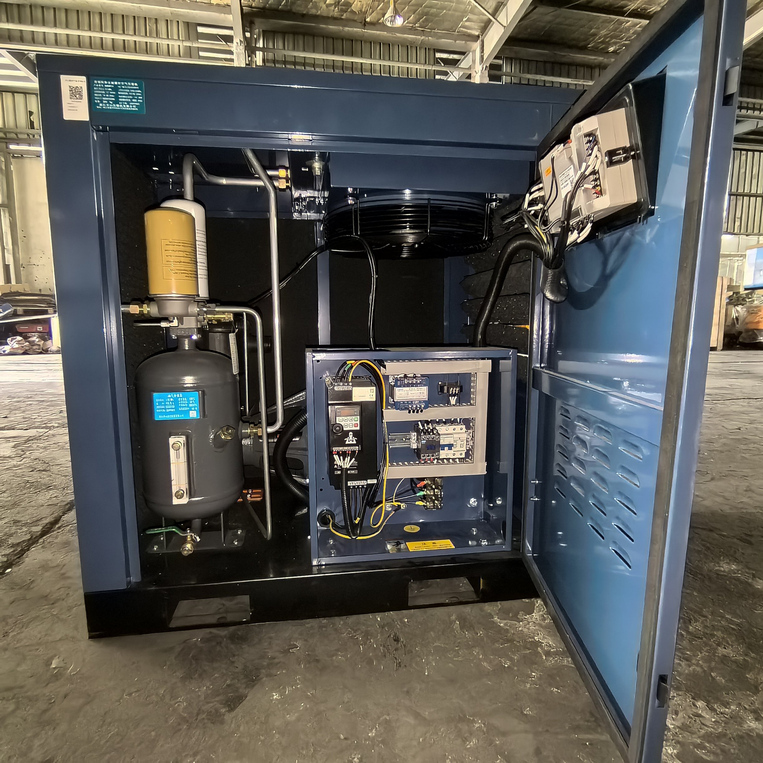 Chinese Supplier Kaishan BMVF11 Vsd Energy Saving Screw Air Compressor 11kw 15hp