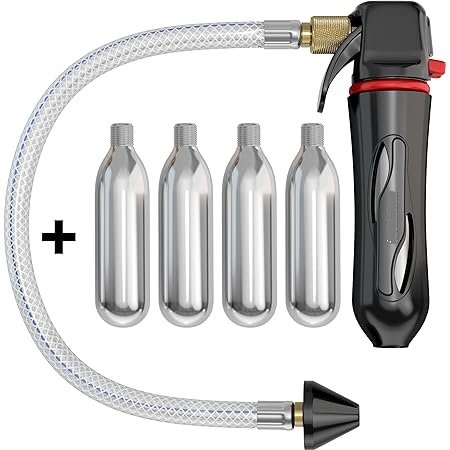 Gallo Drain Gun- with 5 Threaded CO2 Cartridges for A/C Condensate Line Air Conditioner Cleaner Blaster Opener Kit