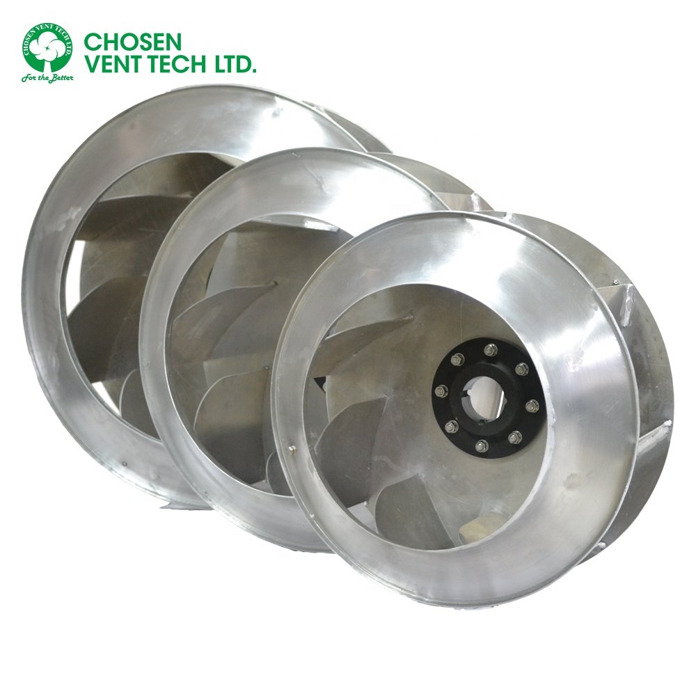 800mm Backward Centrifugal Fan Blower Impeller in Aluminum Alloy or Stainless Steel Material