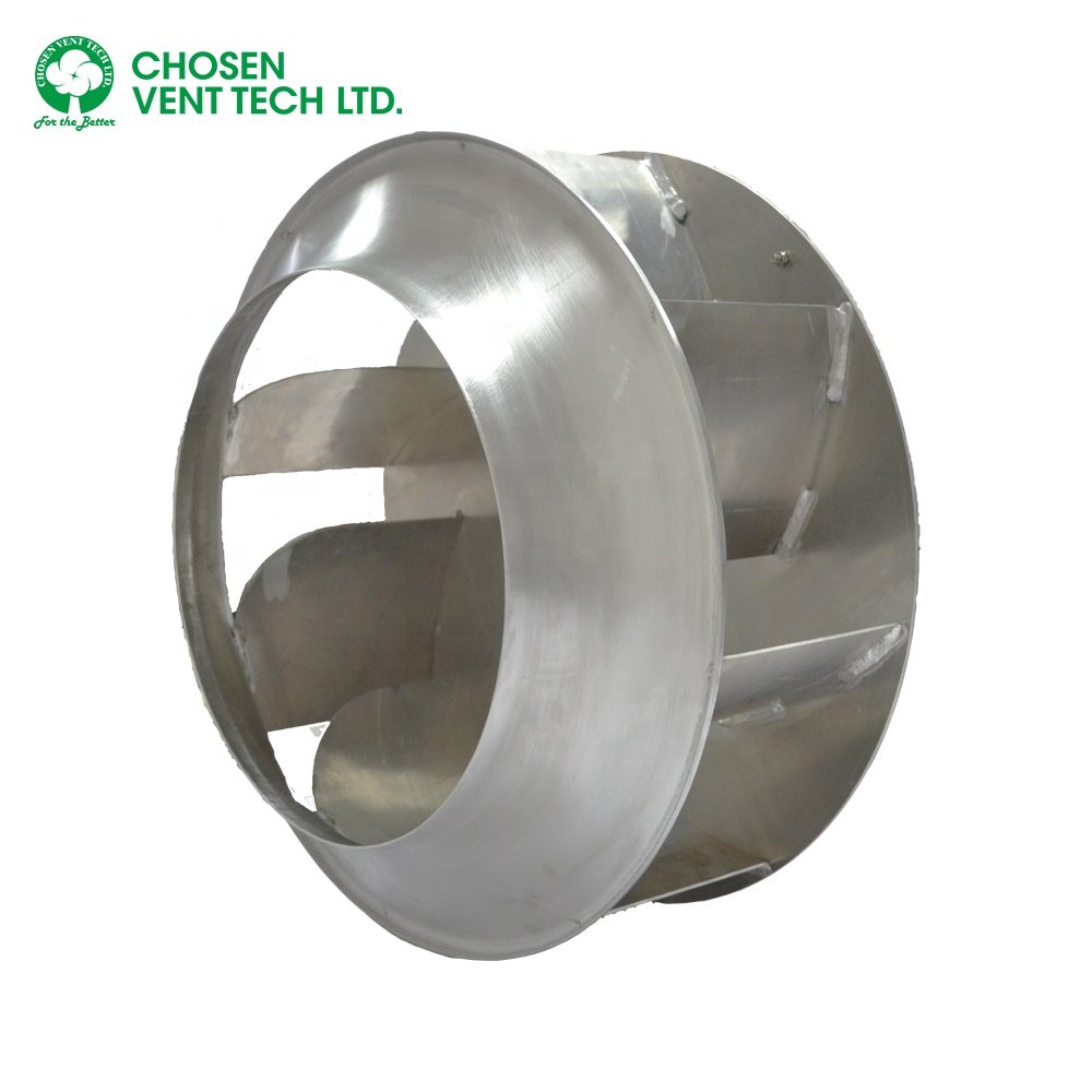 800mm Backward Centrifugal Fan Blower Impeller in Aluminum Alloy or Stainless Steel Material