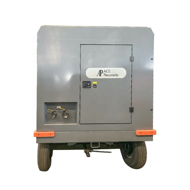 New Product 12 bar diesel Power Screw air Compressors Portable diesel air Compressor for Drilling Rock