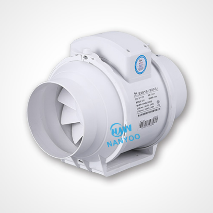 Silent Inline Fan Inline Extractor Intake Quiet Mixed Flow Energy Efficient Blower for Air Circulation in Ducting