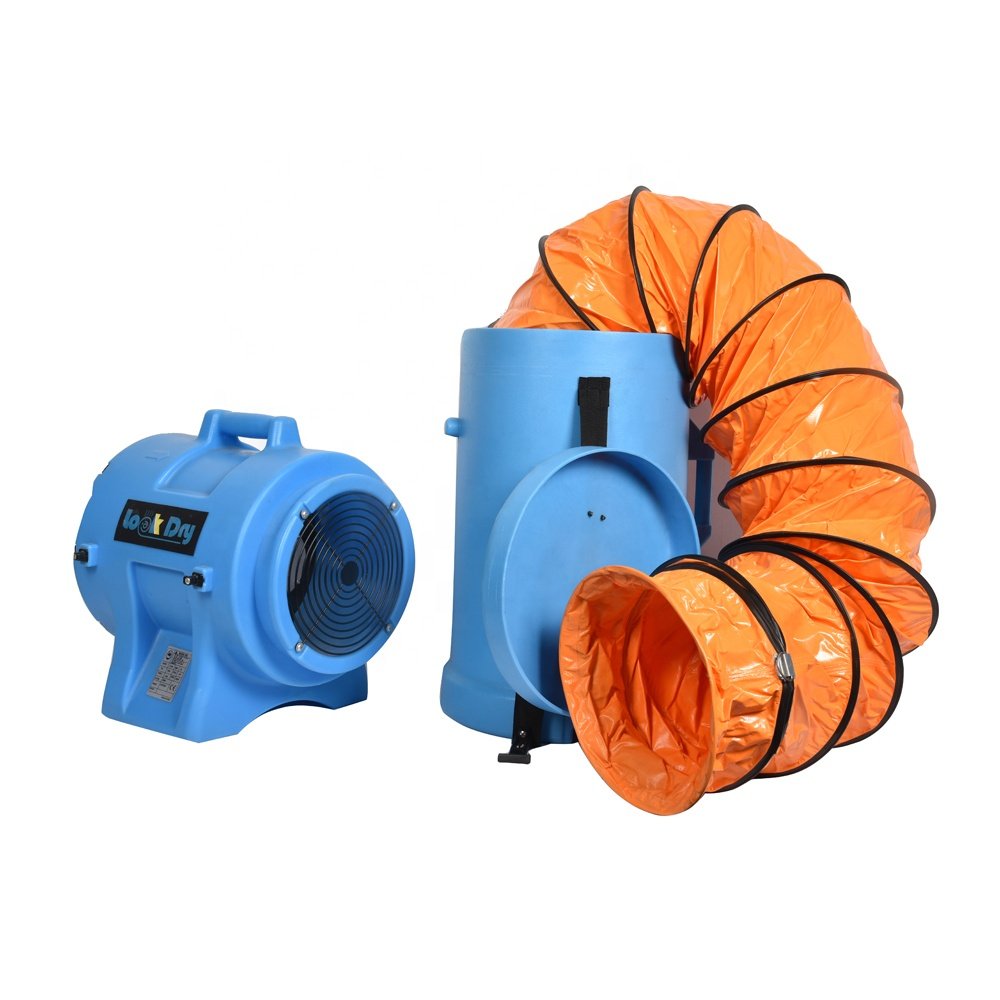 200mm Cyclone Blower Fan Industrial Axial Duct Canister Ventilator for Tunnel Basement Ventilation ETL-Certified Air Mover