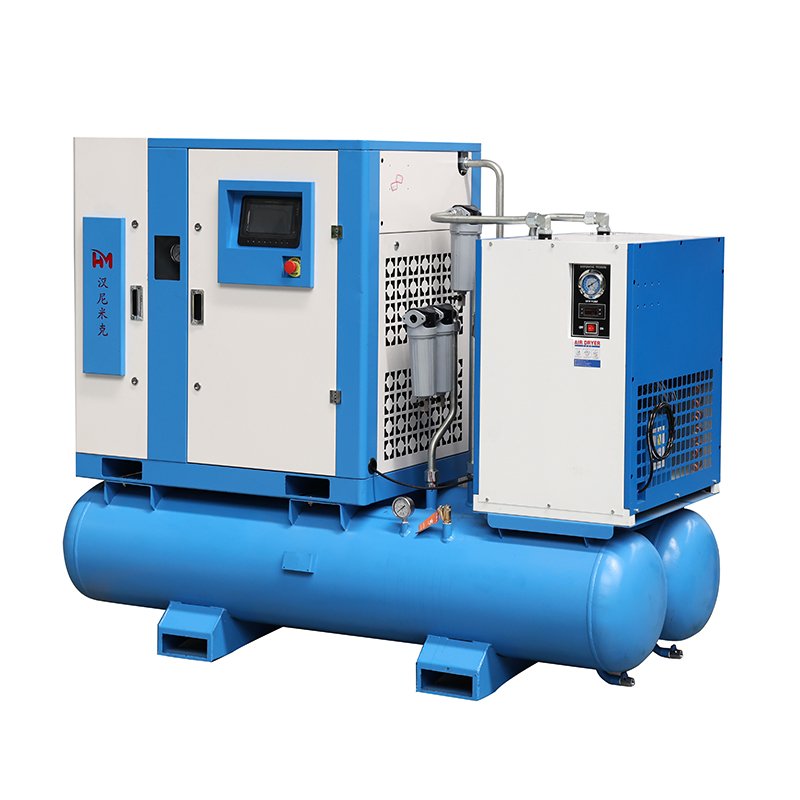Combined Hm22-16 1.4m3/Min Fixed Speed Screw Air Compressor with 600L Tank and 6 Level Filter