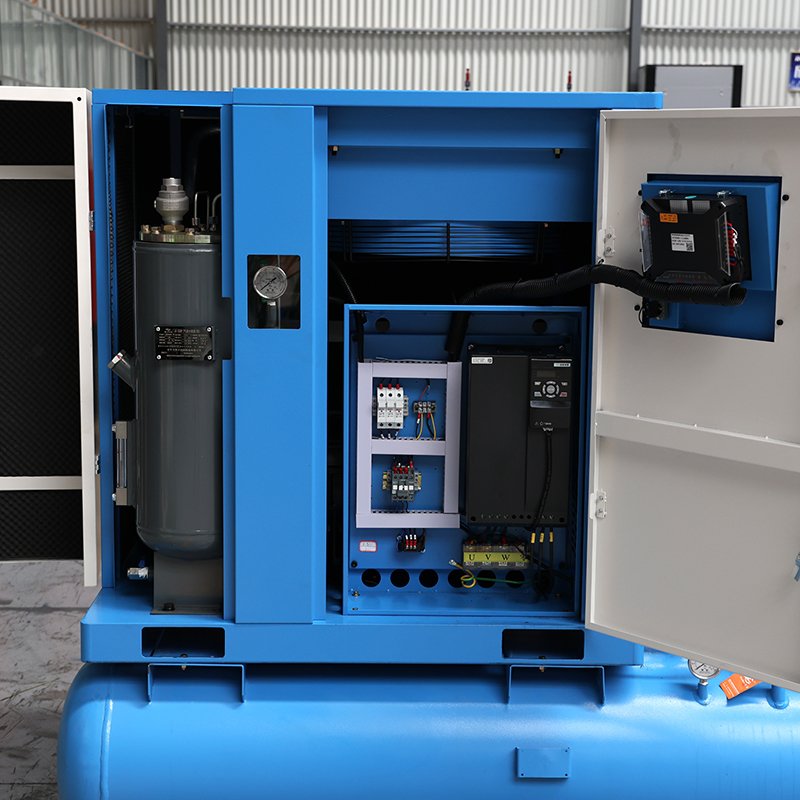 Combined Hm22-16 1.4m3/Min Fixed Speed Screw Air Compressor with 600L Tank and 6 Level Filter