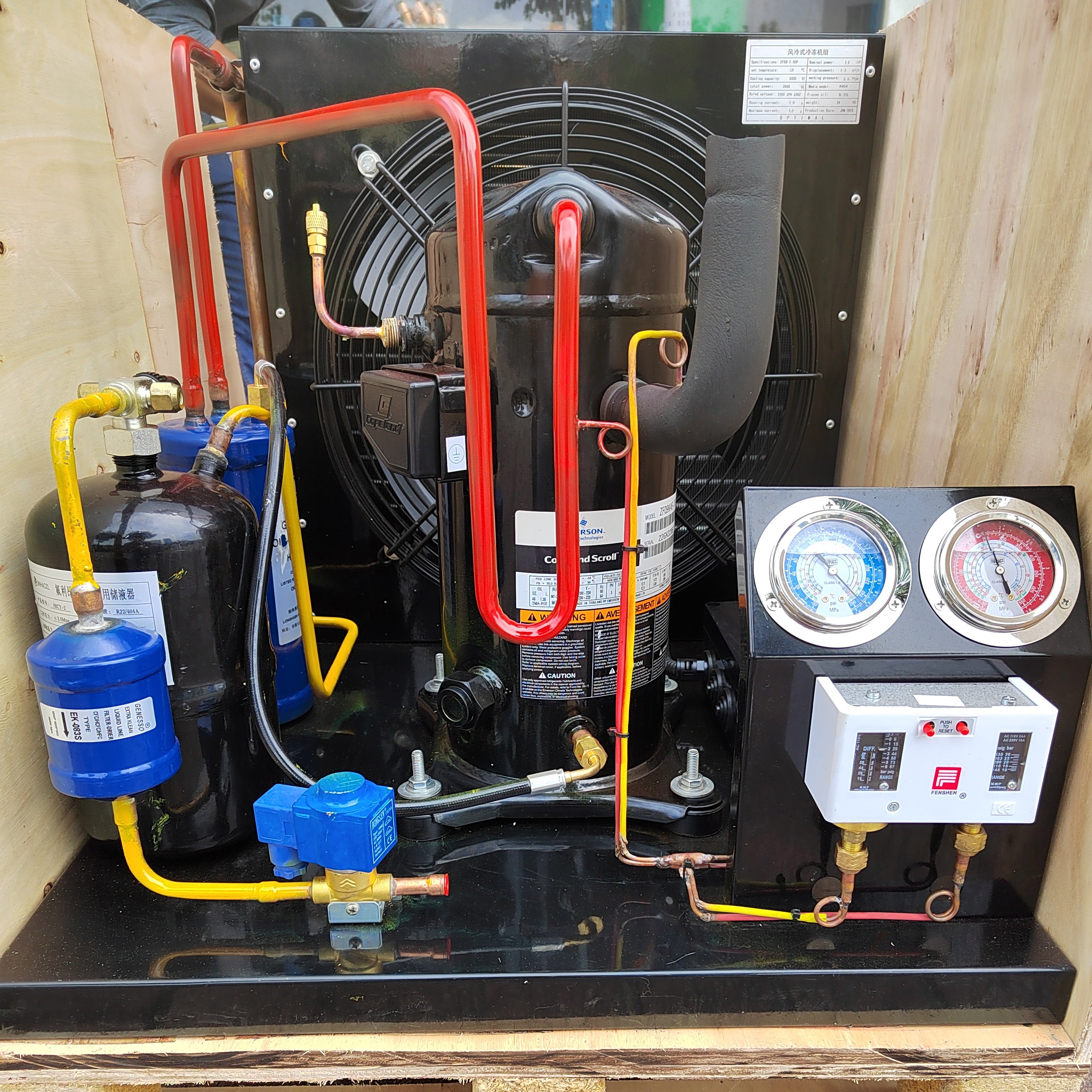 High Accuracy and Competitive Price Air-Cooled R404a Condensing Units with Scroll Compressors for Cold Rooms